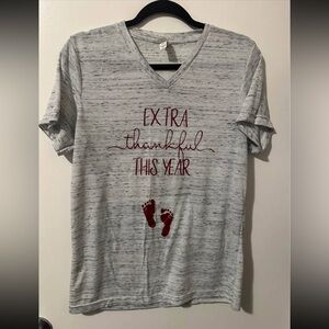 Extra thankful maternity shirt.